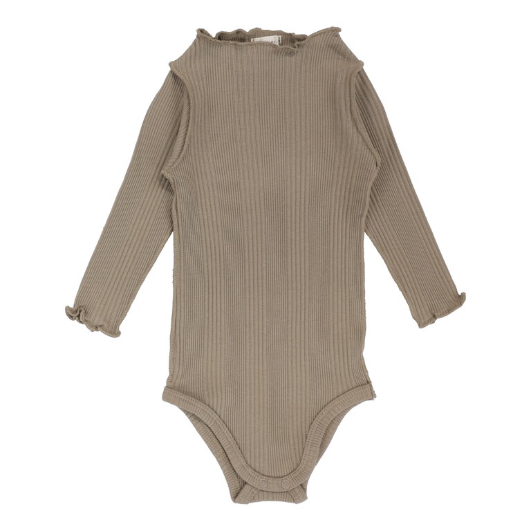 Lil Legs Lil Legs Ribbed Funnel Neck Onesie - FW24 -