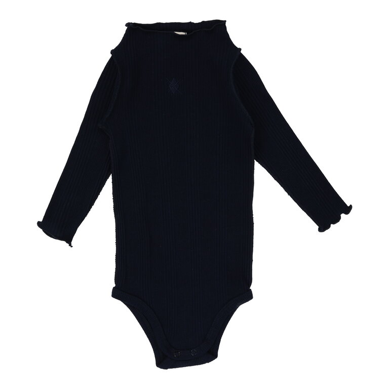 Lil Legs Lil Legs Ribbed Funnel Neck Onesie - FW24 -