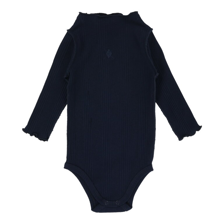 Lil Legs Lil Legs Ribbed Funnel Neck Onesie - FW24 -