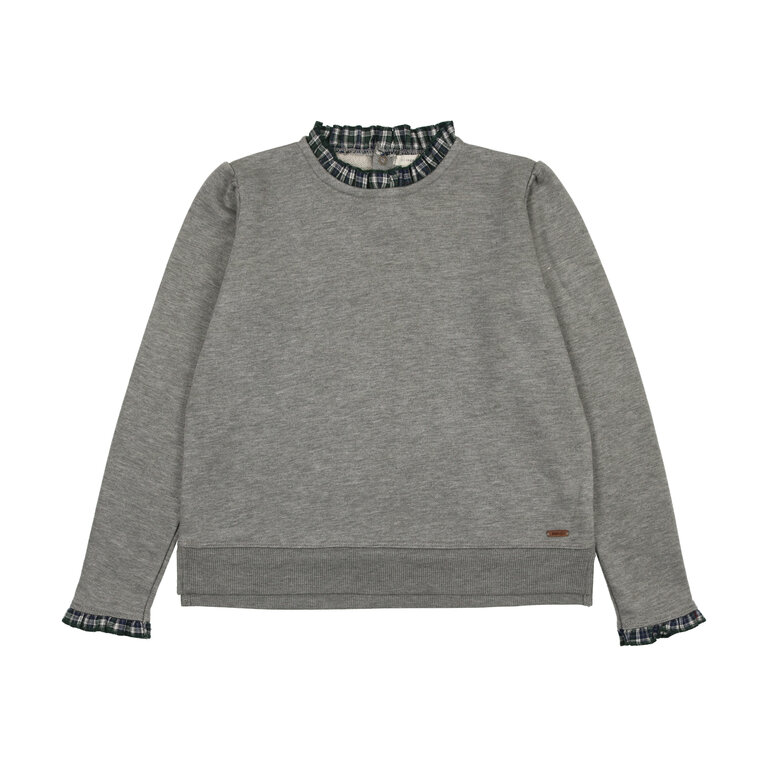 Lil Legs Lil Legs Plaid Ruffle Collar Sweatshirt - FW24 -