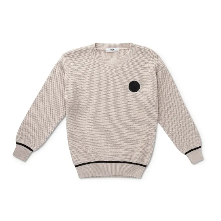 Tior Tior Emblem Patch Crew Sweater - FT1524 - FW24 -
