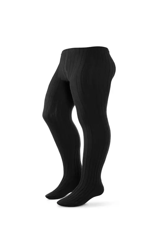 Zubii Zubii Wide Ribbed Cotton Tights -