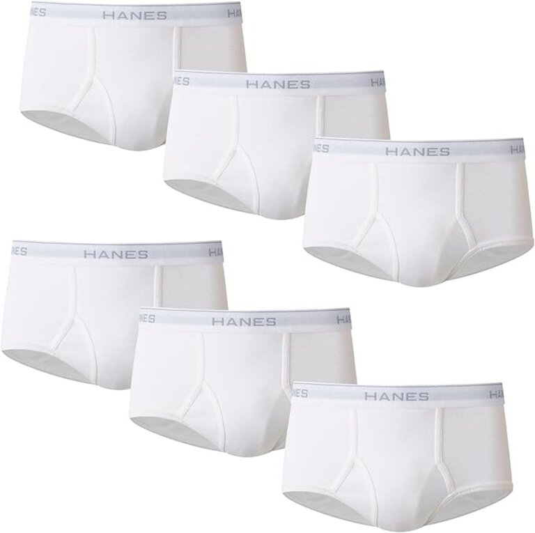 Hanes Hanes Mens White Briefs - 6 Pack -