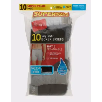 Hanes Hanes Mens Boxer Briefs - 10 Pack - 2349K0  -