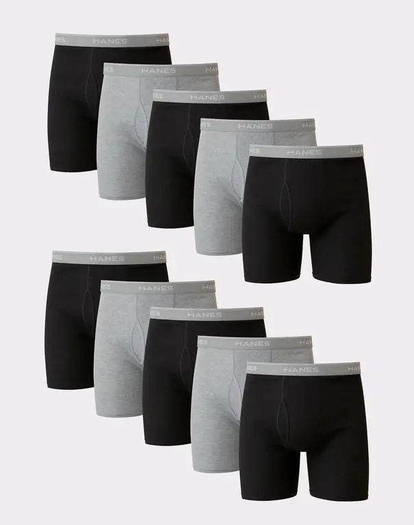 Hanes Hanes Mens Boxer Briefs - 10 Pack - 2349K0  -