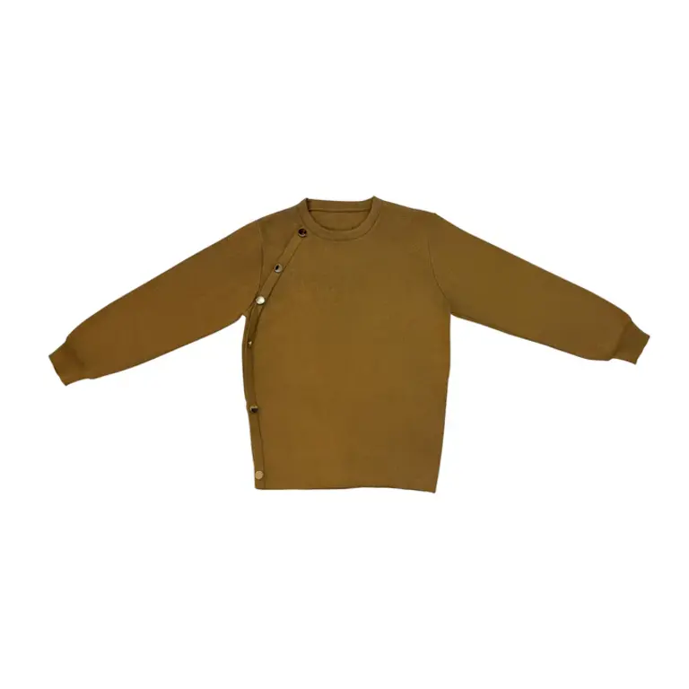 Jolie Enfants Jolie Enfants Buttoned Crew Sweater - FW23 - T1592 -