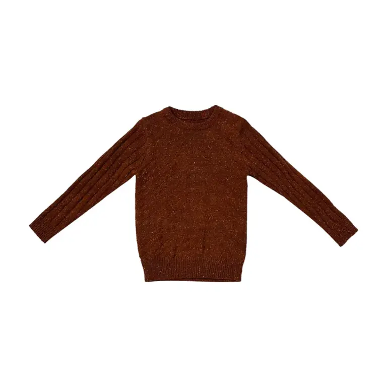 Jolie Enfants Jolie Enfants Speckled Crew Sweater - FW23 - T1591 -