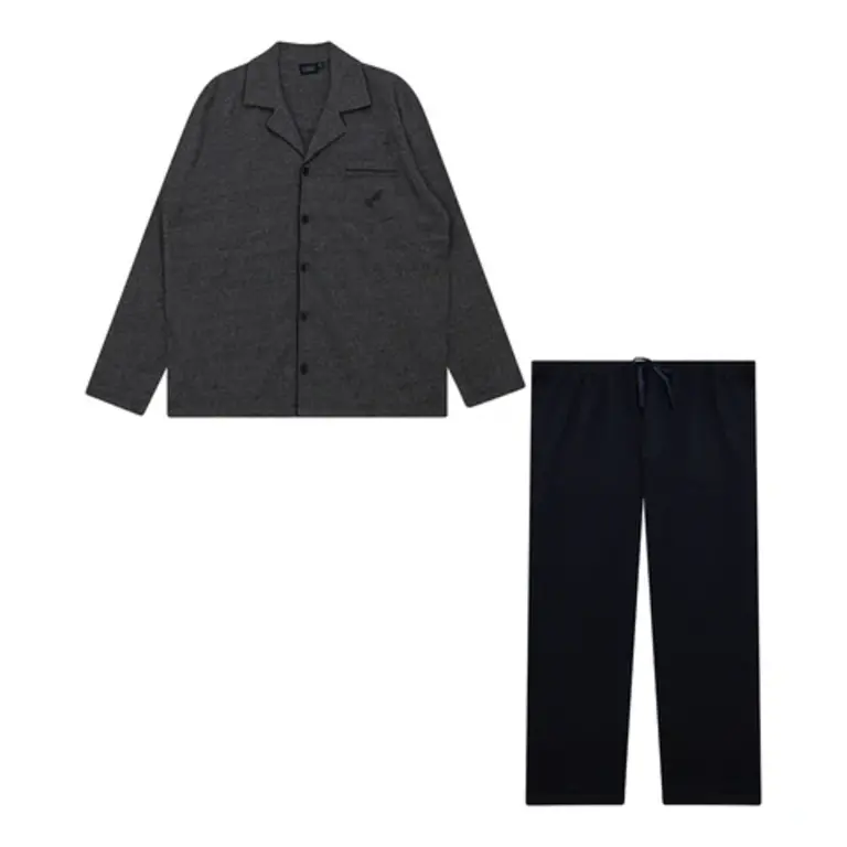 Yugo Sport Yugo Sport Button Down Knit Pajamas - Large Collar - 9392 -