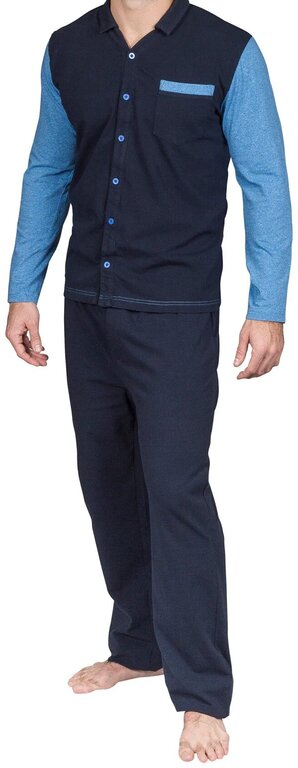 Yugo Sport Yugo Sport Button Down Knit Pajamas - Small Collar - 9241 -