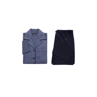 Yugo Sport Yugo Sport Button Down Knit Pajamas - Large Collar - 9192 -