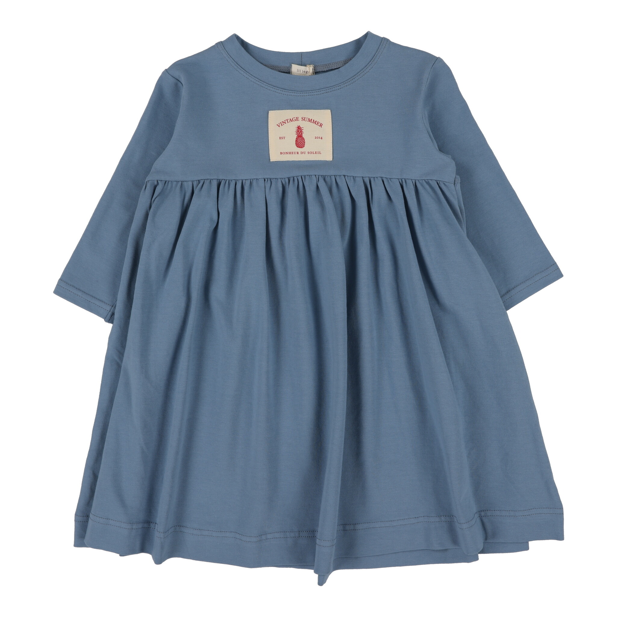 Lil Legs Patch Dress 3/4 Sleeve - Green Lil Legs Patch Dress 3/4 Sleeve - Green