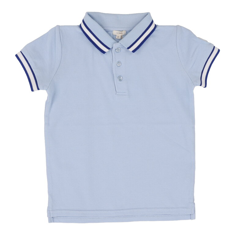 Lil Legs Lil Legs Thick White Stripe Polo - Short Sleeve - SS25 -
