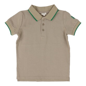 Lil Legs Lil Legs Taupe Polo - Short Sleeve - SS25 -
