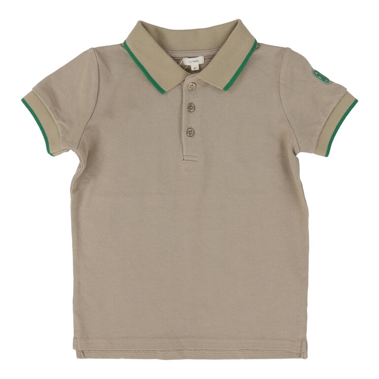 Lil Legs Lil Legs Taupe Polo - Short Sleeve - SS25 -