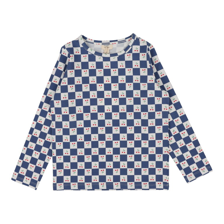 Lil Legs Lil Legs Checked Tulip Tee - Long Sleeve - SS25 -
