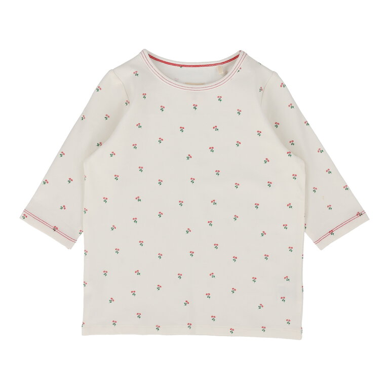 Analogie Analogie Cherry Floral Tee - 3/4 Sleeve - SS25 -