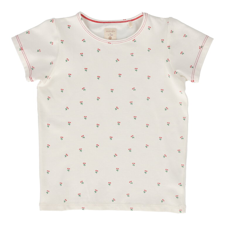 Analogie Analogie Cherry Floral Tee - Short Sleeve - SS25 -