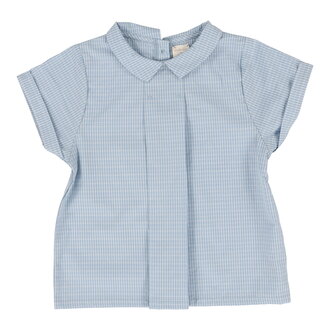 Analogie Analogie Windowpane Toddler Collar Shirt - SS25 -