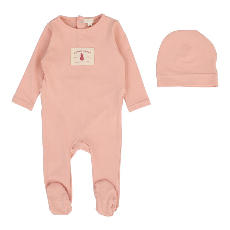 Lil Legs Lil Legs Contrast Footie W/ Beanie - SS25 -