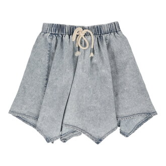 Analogie Analogie Asymmetrical Stonewash Skirt - SS25 -