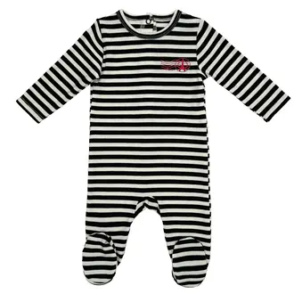Bunny Love Bunny Love Striped Footie - SP1738 - SS25 -