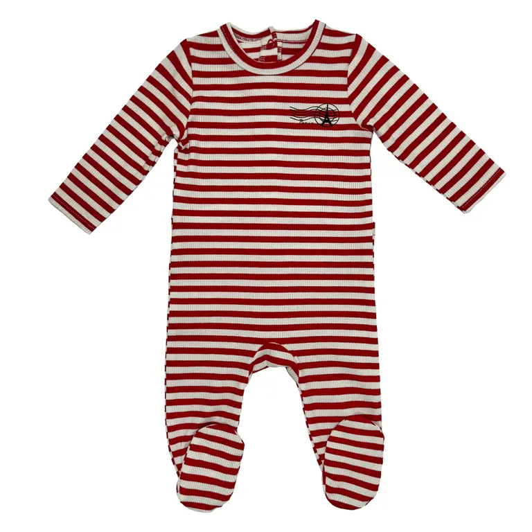Bunny Love Bunny Love Striped Footie - SP1738 - SS25 -