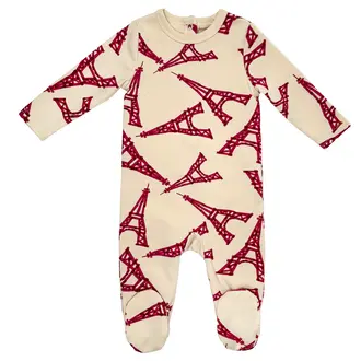 Bunny Love Bunny Love Eiffel Print Footie - SP1732 - SS25 -