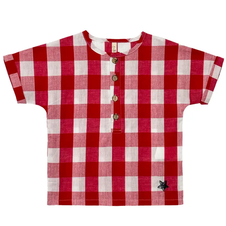 Bunny Love Bunny Love Gingham Short Sleeve Shirt - SB1935 - SS25 -