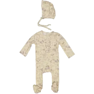 Bonjoy Bonjoy Lilac Print  3-Piece Footie Set - SL25043FS - SS25 -