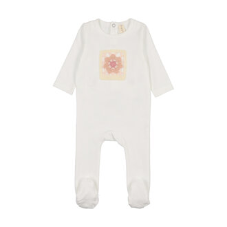 Bonjoy Bonjoy Crochet Square Footie - SL250149F - SS25 -