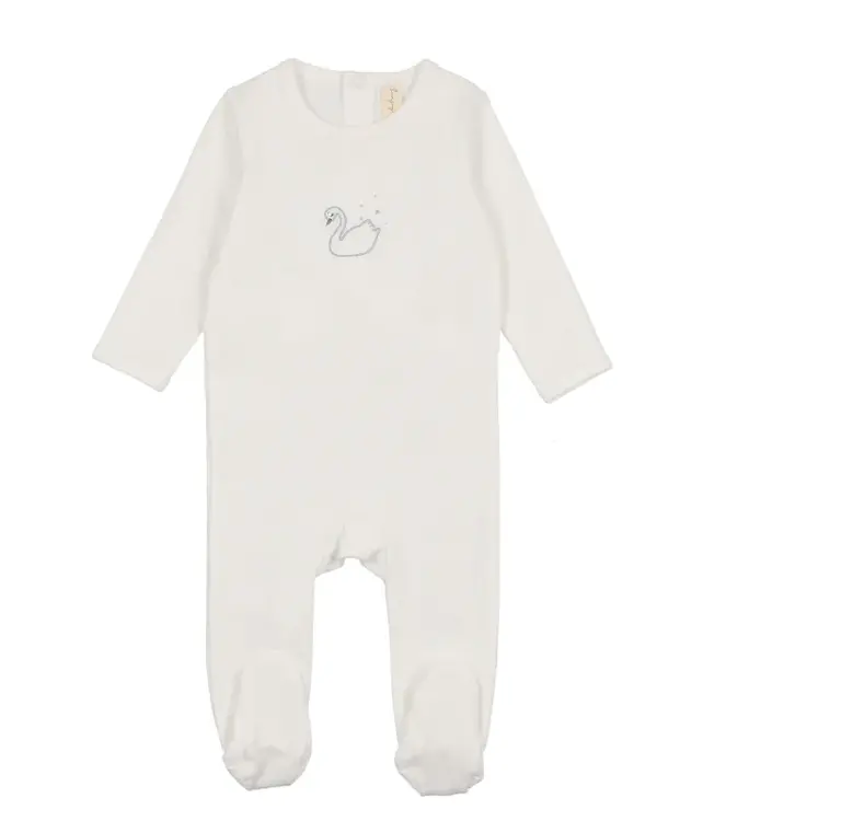 Bonjoy Bonjoy Printed Swan Footie - SS25 -