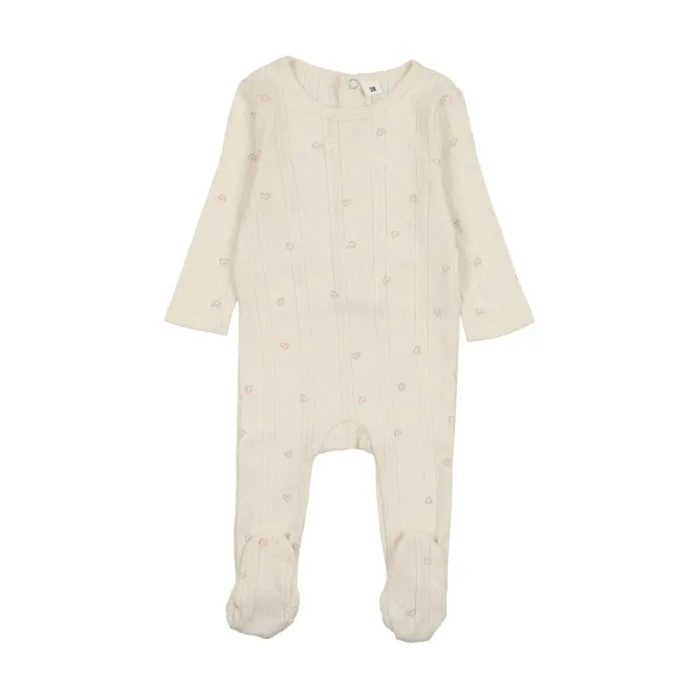 Bonjoy Bonjoy Printed Pointelle Footie 3-Piece Set - SS25 -