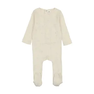 Bonjoy Bonjoy Printed Pointelle Footie Set - FW25 -