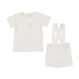 Bonjoy Bonjoy Embroidered Lemonade Suspender Set - SS25 -