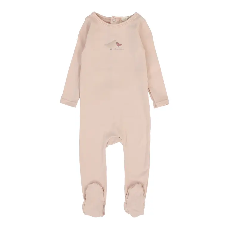 Lil Legs Lil Legs Bird Print Footie Set - SS25 -