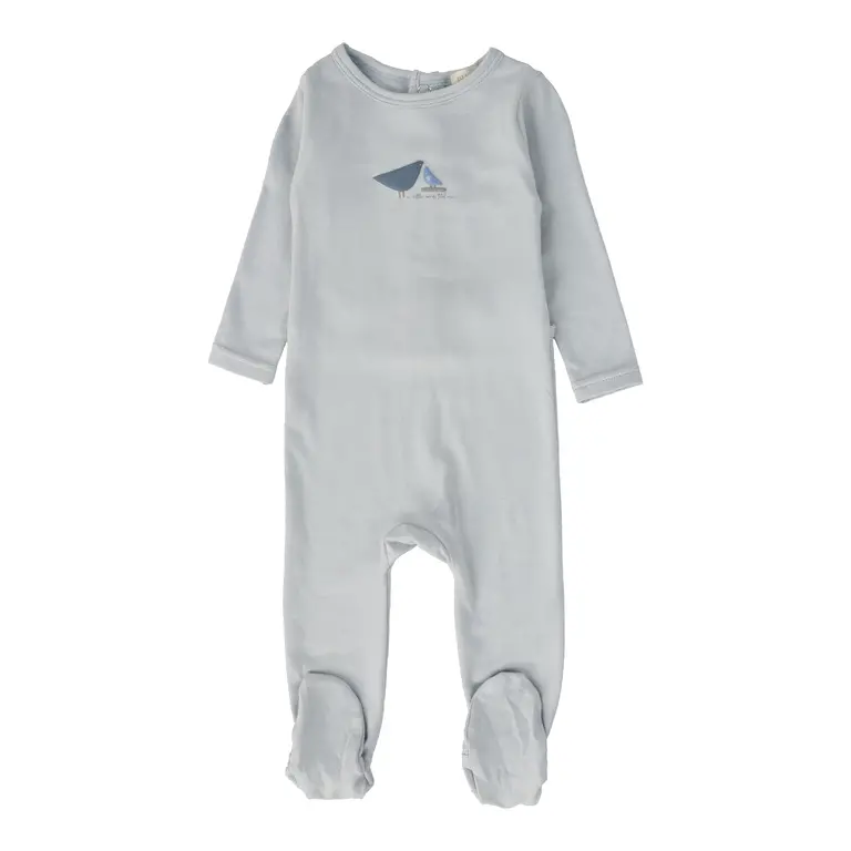 Lil Legs Lil Legs Bird Print Footie Set - SS25 -
