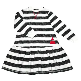 Jolie Enfants Jolie Enfants Heather Stripe Dress - SB2334- SS25 -
