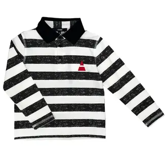 Jolie Enfants Jolie Enfants Heather Striped Polo - SB1134 - SS25 -
