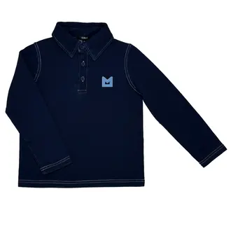 Jolie Enfants Jolie Enfants Denim Jersey Polo - SB1132 - SS25 -