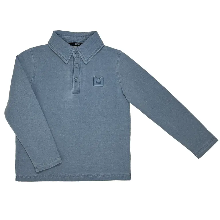 Jolie Enfants Jolie Enfants Denim Jersey Polo - SB1132 - SS25 -