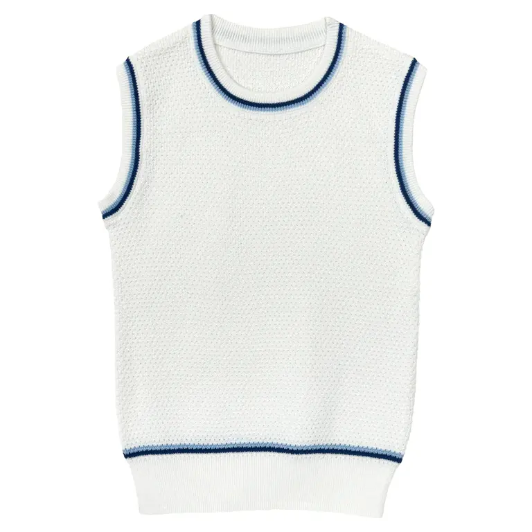 Tior Tior 2 Tone Stripe Vest - ST1433 - SS25 -