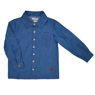 Jolie Enfants Jolie Enfants Denim Long Sleeve Shirt - SB1139 - SS25 -