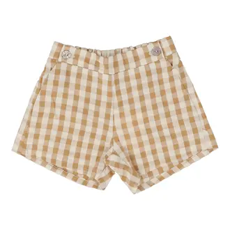 Analogie Analogie Gingham Pull On Shorts - SS25 -