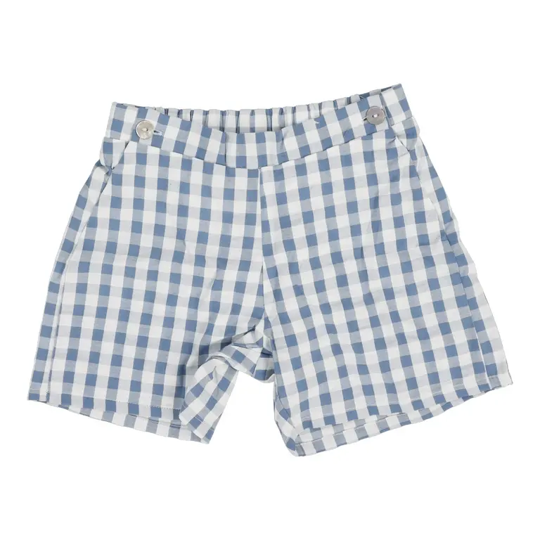 Analogie Analogie Gingham Pull On Shorts - SS25 -