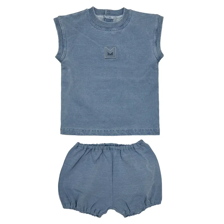 Jolie Enfants Jolie Enfants Denim Jersey 2-Piece Set - SB3932 - SS25 -
