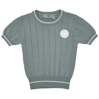 Tior Tior Ribbed Short Sleeve Sweater - ST1136 - SS25 -