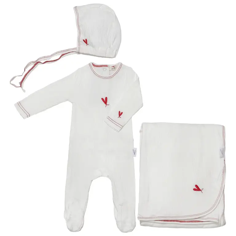 Bunny Love Bunny Love Bunny Heart Layette Set - SL2738-S - SS25 -