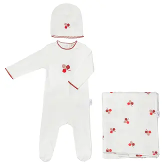 Bunny Love Bunny Love Muslin Cherry Layette Set - SL1735-S SL2735-S - SS25 -