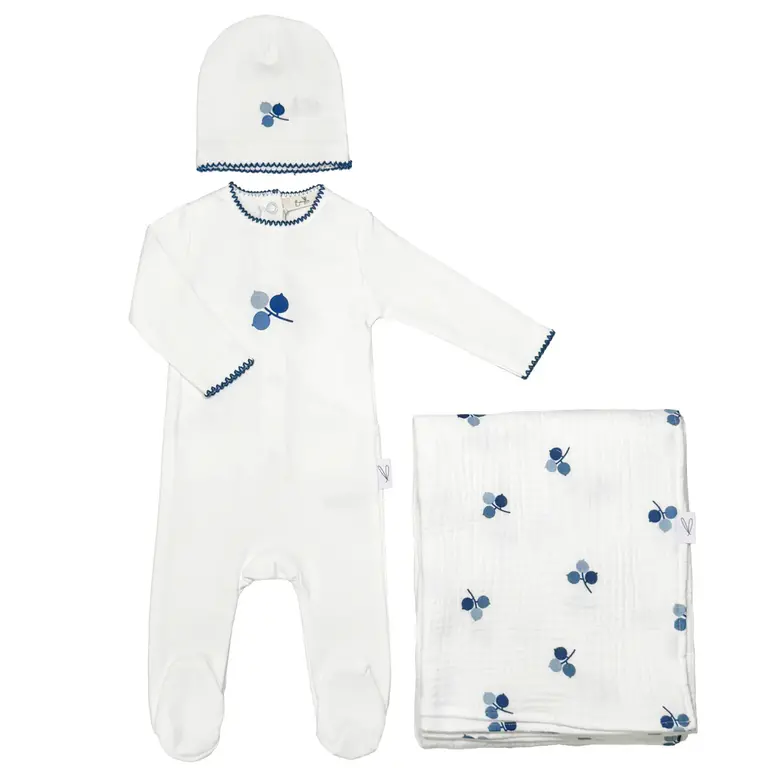 Bunny Love Bunny Love Muslin Cherry Layette Set - SL1735-S SL2735-S - SS25 -