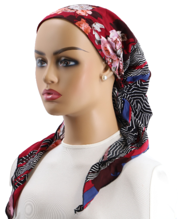 Ahead Headwear Ahead Headwear Multi Patterned Pre-tied Headscarf - 2505 - SS25 -